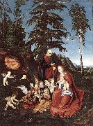 CRANACH, Lucas the Elder The Rest on the Flight into Egypt  dfg China oil painting reproduction